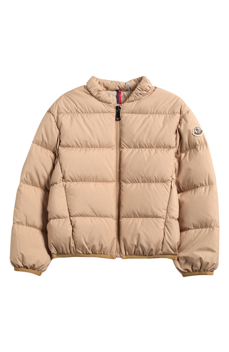Moncler Kids' Ora Down Bomber Jacket, Main, color, Beige