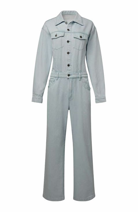 Relaxed Denim Jumpsuit