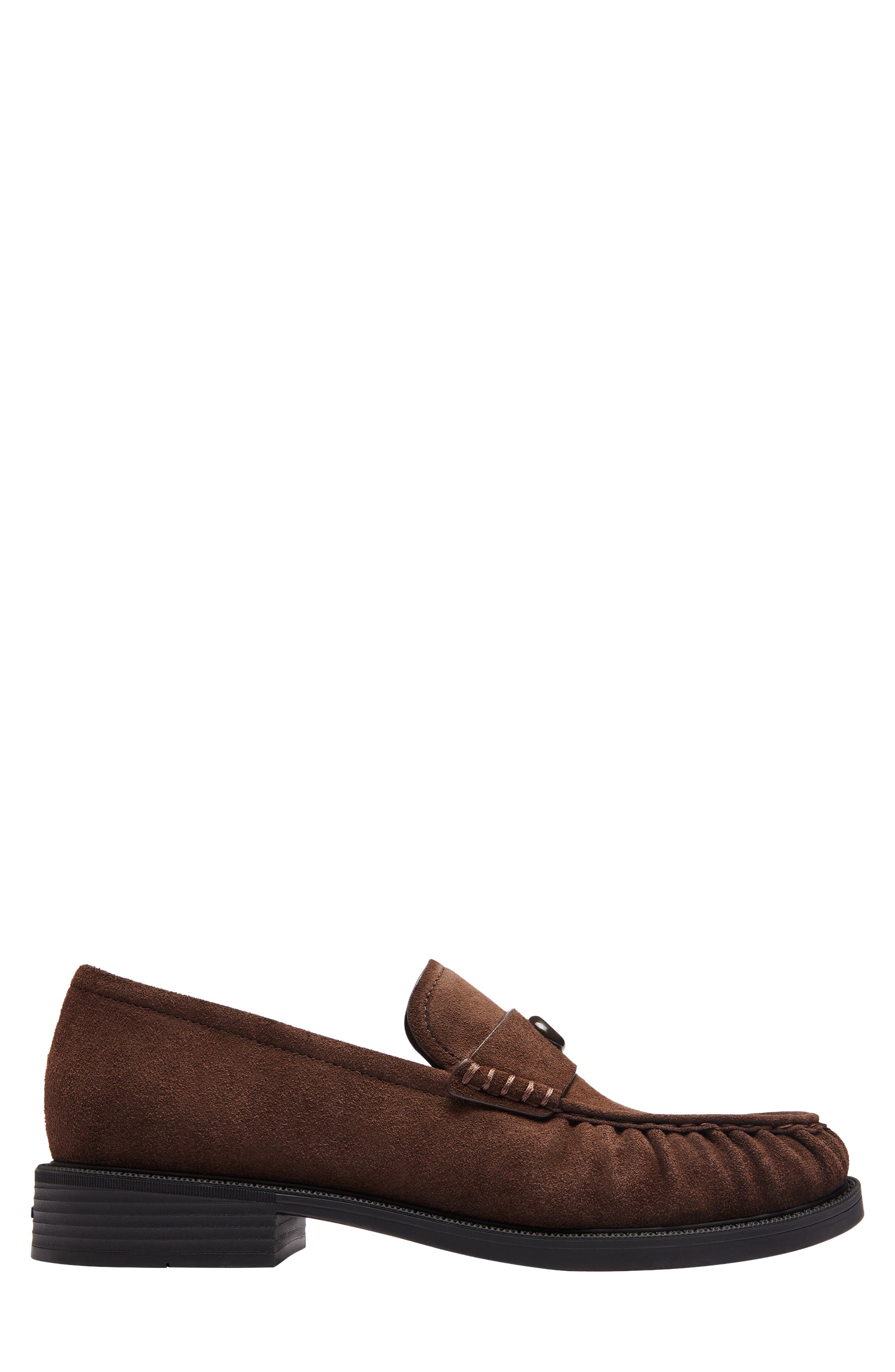 Soft Leather Loafer, Alternate, color, CHOCOLATE