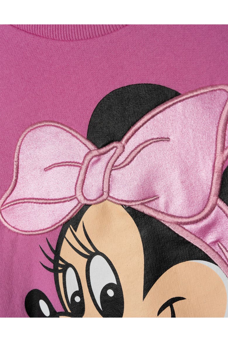 Minnie Mouse Fleece 2-Piece Sweatshirt and Pants Set, Alternate, color, Bright Pink Minnie
