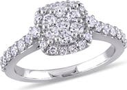 Julianna B. Diamond Cluster Halo Engagement Ring 14k