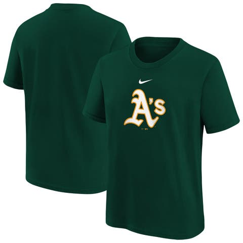 Youth Nike  Green Athletics Large Logo T-Shirt