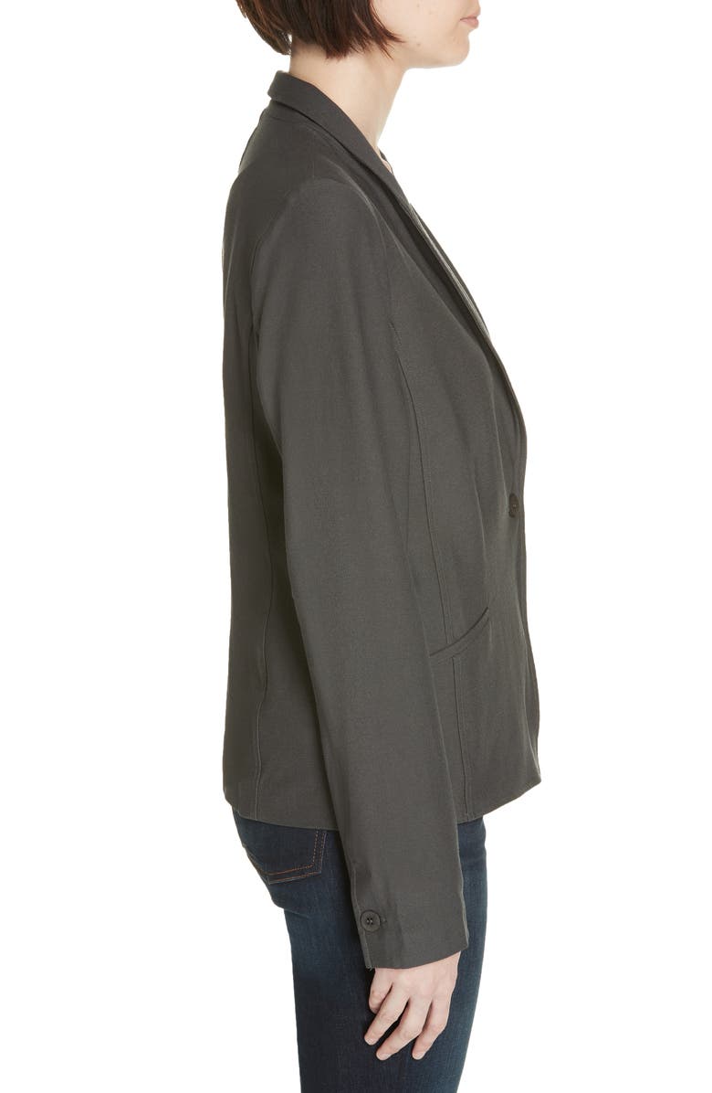 Eileen Fisher Washable Stretch Crepe Jacket, Alternate, color,