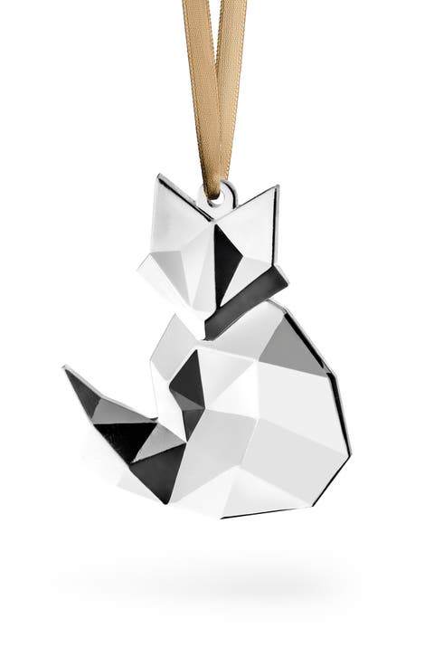 Crystal Fox Scandinavian Forest Ornament
