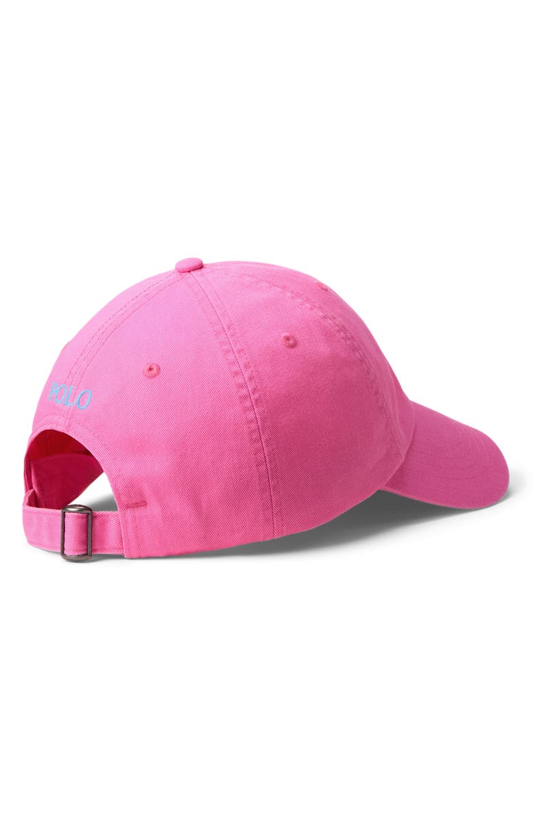 Polo Ralph Lauren The Iconic Cotton Chino Baseball Cap, Alternate, color, Baja Pink