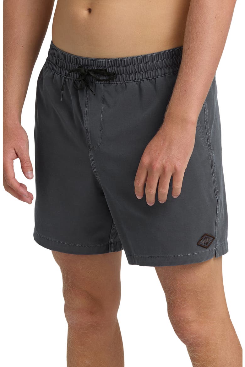 Every Other Day Layback Wave Washed Swim Trunks, Alternate, color, GRAYSTONE