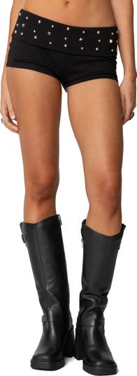 EDIKTED Studded Micro Shorts | Nordstrom