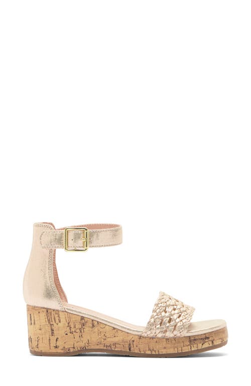 Nordstrom Rack Kids' Tayla Wedge Sandal In Gold