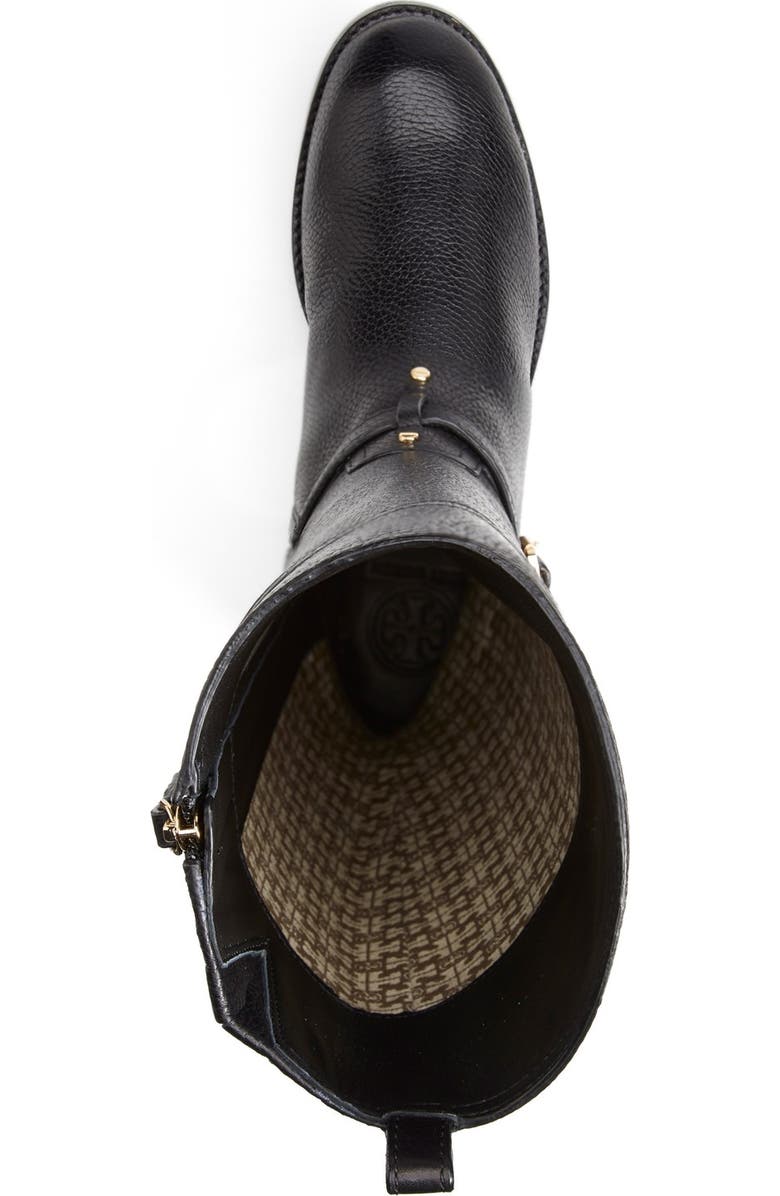 Tory Burch 'Marlene' Leather Riding Boot, Alternate, color,