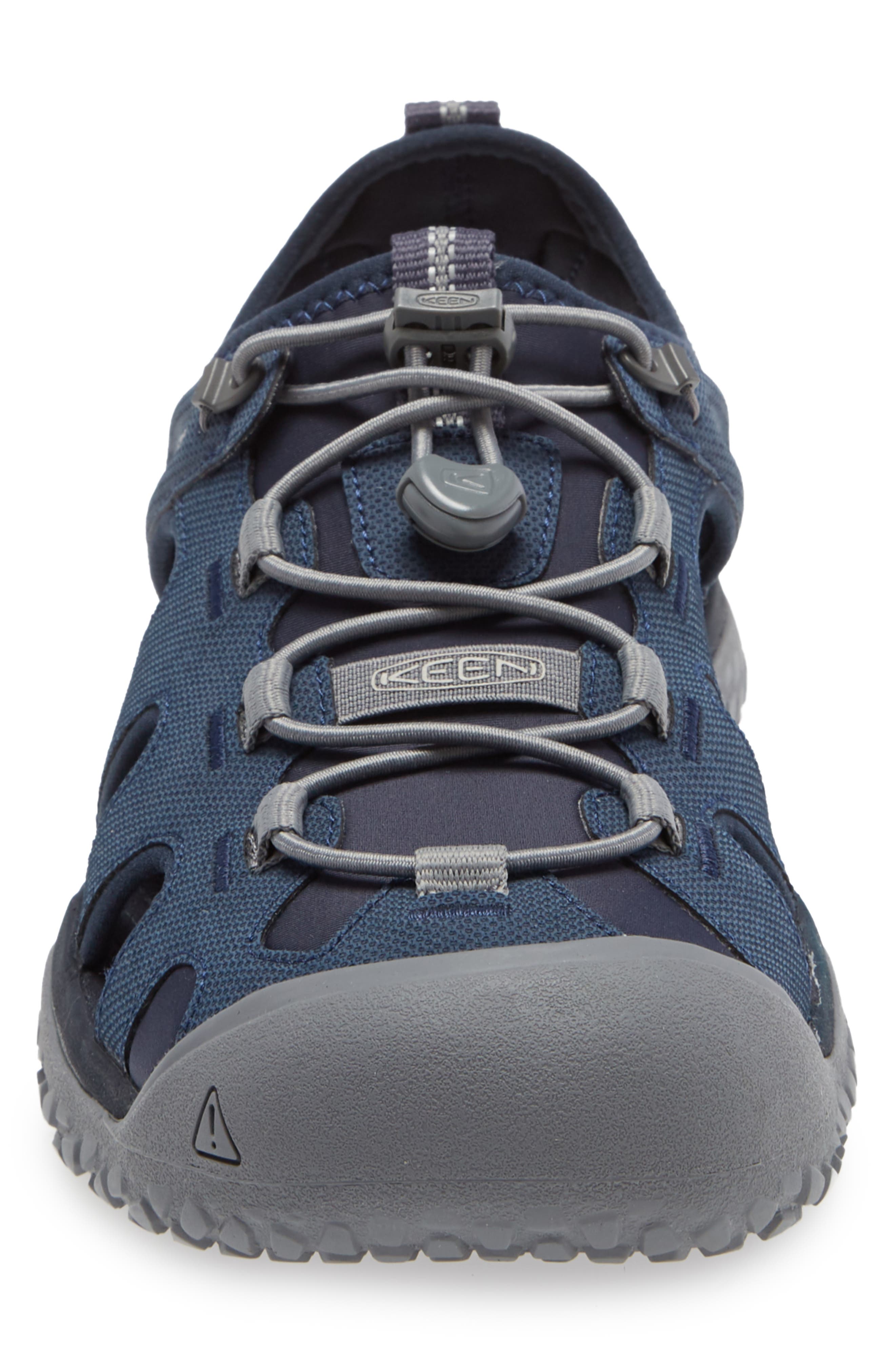 Solar Sandal, Alternate, color, NAVY/ STEEL GREY
