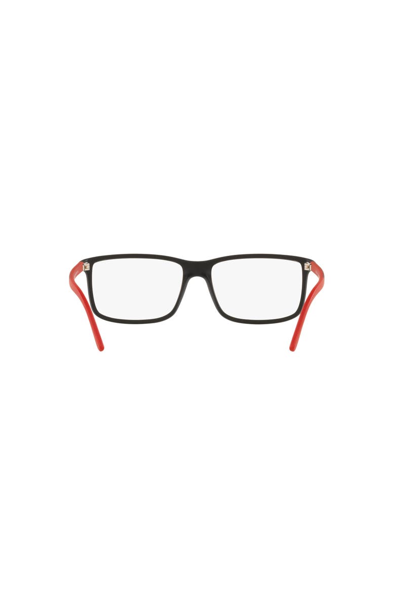Polo Ralph Lauren 53mm Rectangle optical glasses, Alternate, color, Black