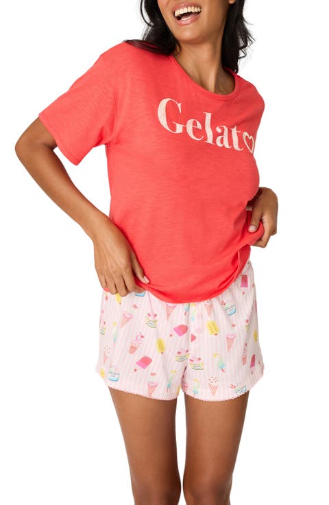 Playful Print Cotton & Modal Short Pajamas