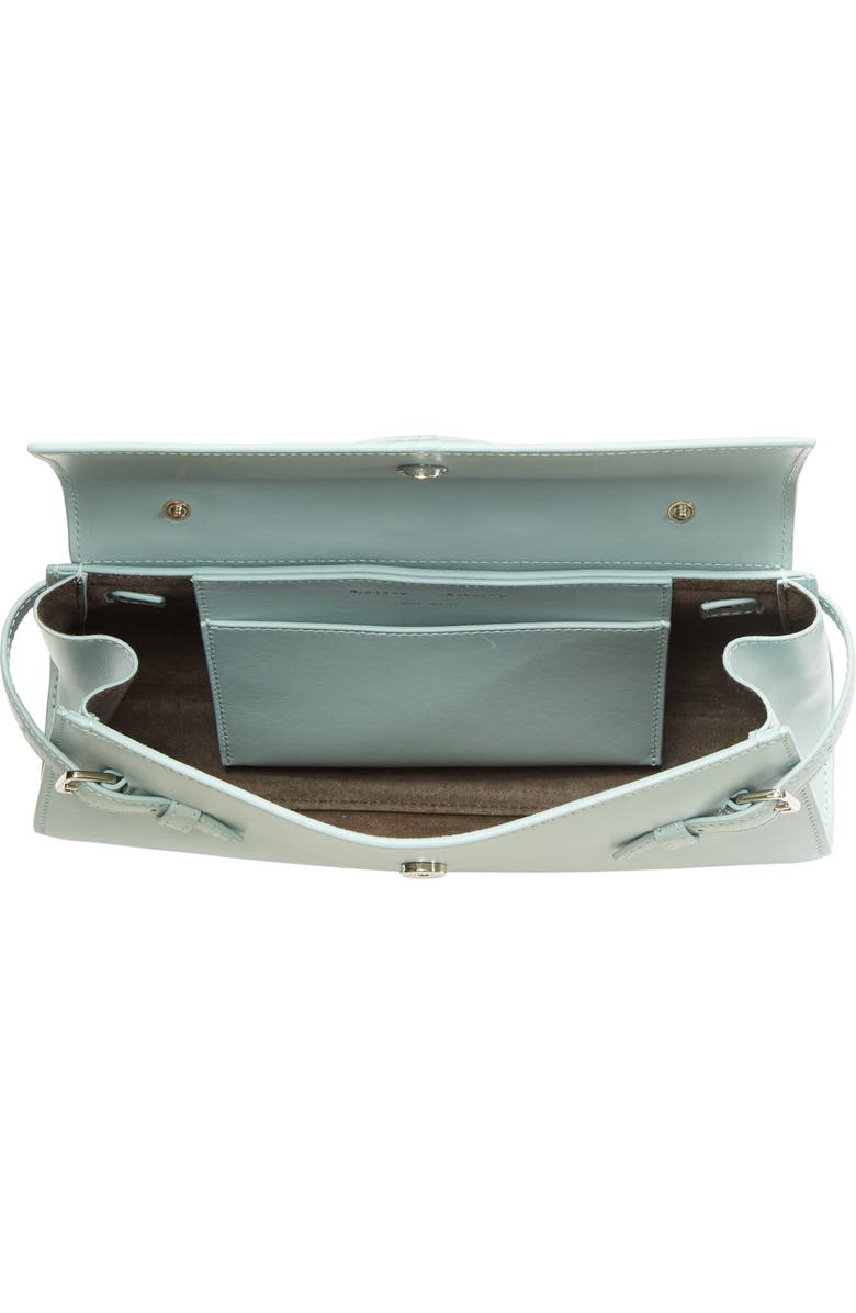 Proenza Schouler Tate Leather Clutch, Alternate, color, Stone Blue
