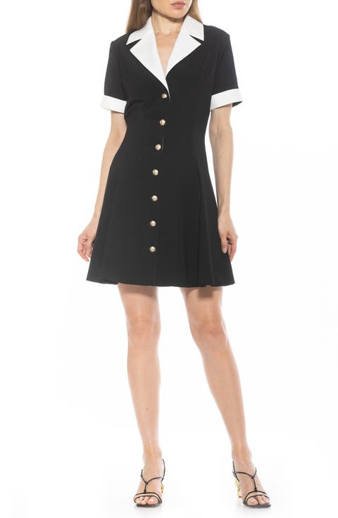 Linus Short Sleeve Fit & Flare Shirtdress