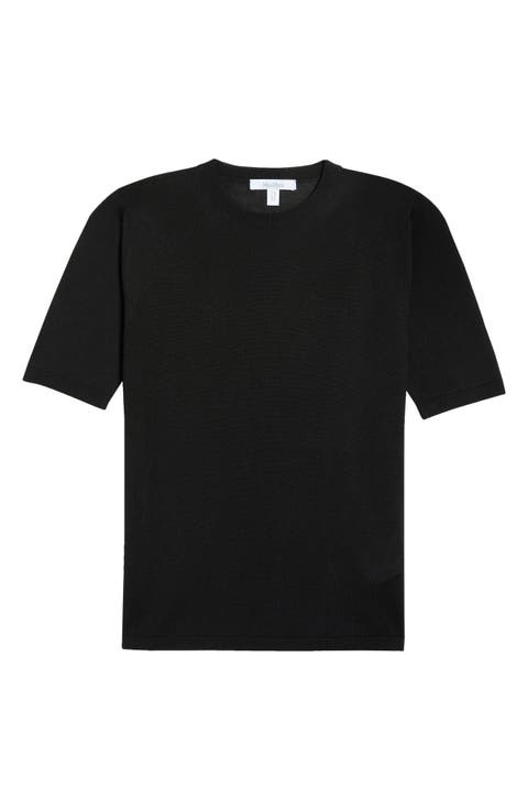 Maceti Short Sleeve Silk & Cashmere Sweater