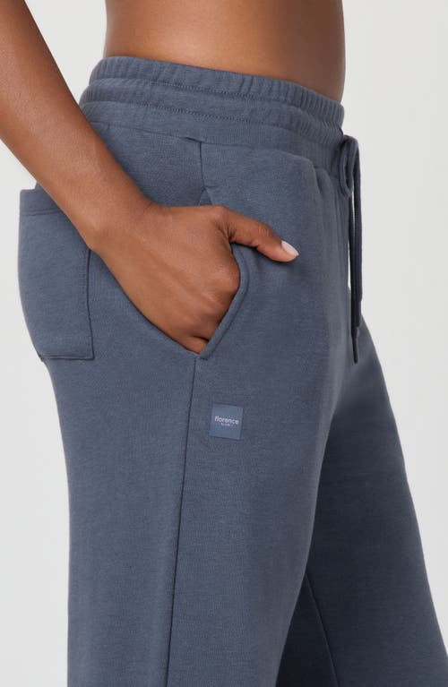 Florence By Mills Cozy Crush Wide Leg Sweatpants In Blue