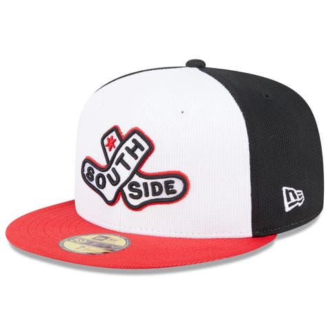 Men's New Era White/Red Chicago White Sox 2025 City Connect Batting Practice 59FIFTY Fitted Hat