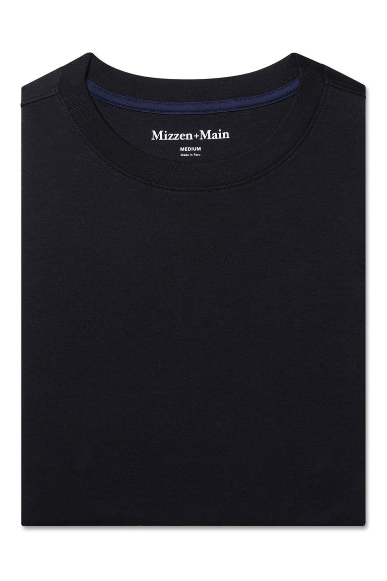 Palmer Solid Pima Cotton T-Shirt, Alternate, color, BLACK