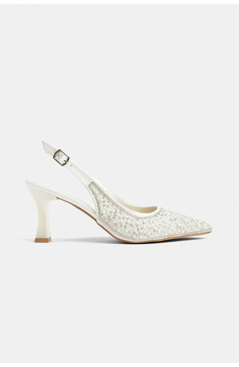 Prologue Shoes Netto Slingback Pump, Alternate, color, Ivory