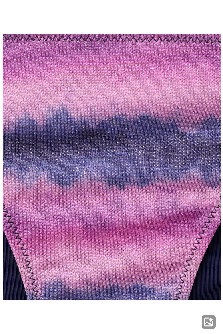 Tie Dye Two-Piece Swimsuit, Alternate, color, PURPLE