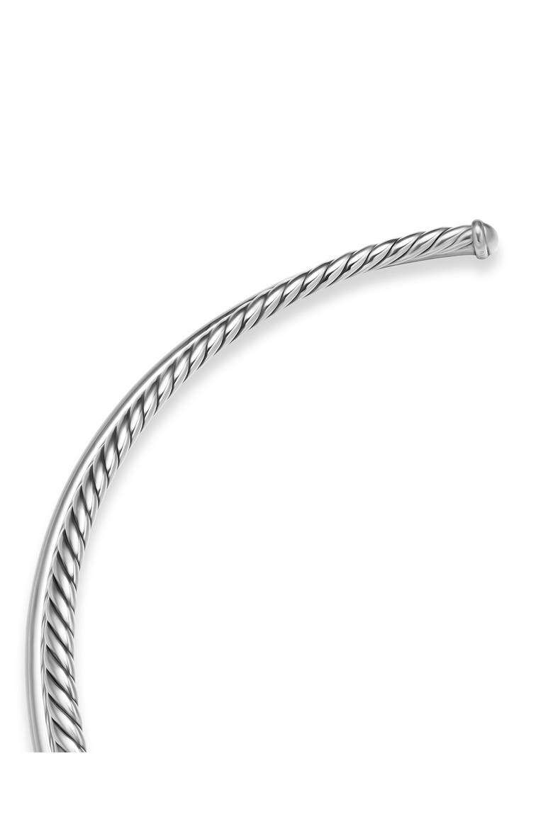 Bold Crossover Collar Necklace, Alternate, color, SILVER