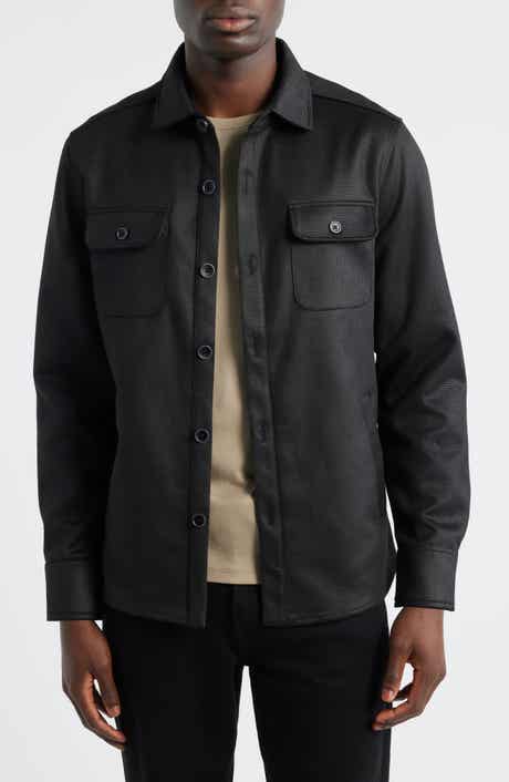 Robert Barakett Andreas Faux Suede Overshirt