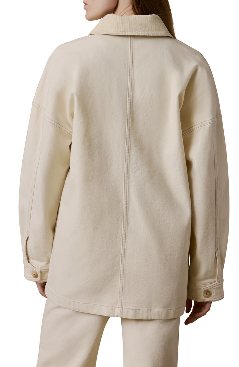 Faherty Sunwashed Canvas Chore Jacket, Alternate, color, Sea Salt
