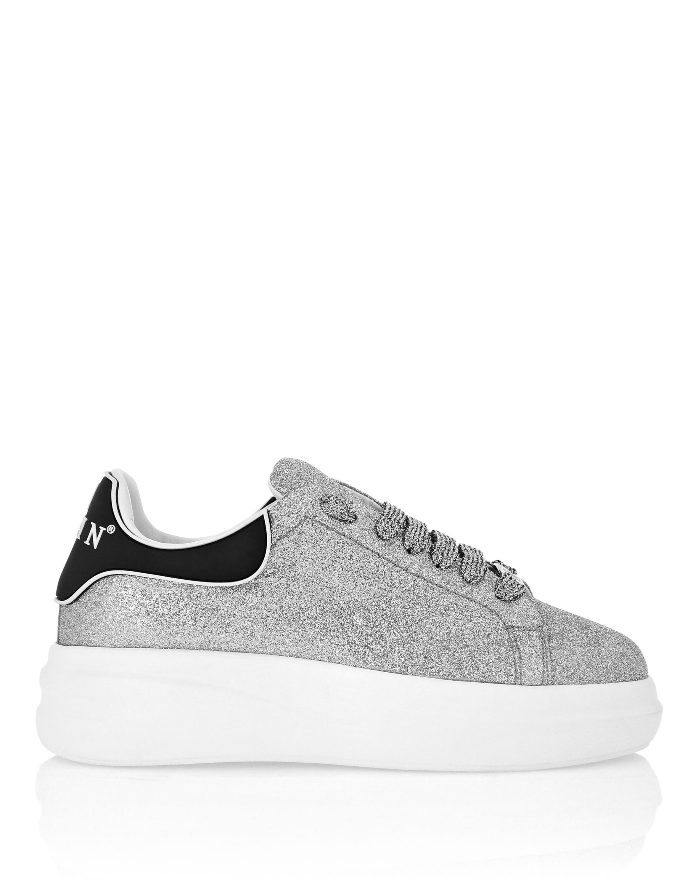Megastar Glitter Sneakers Women, Alternate, color, Silver