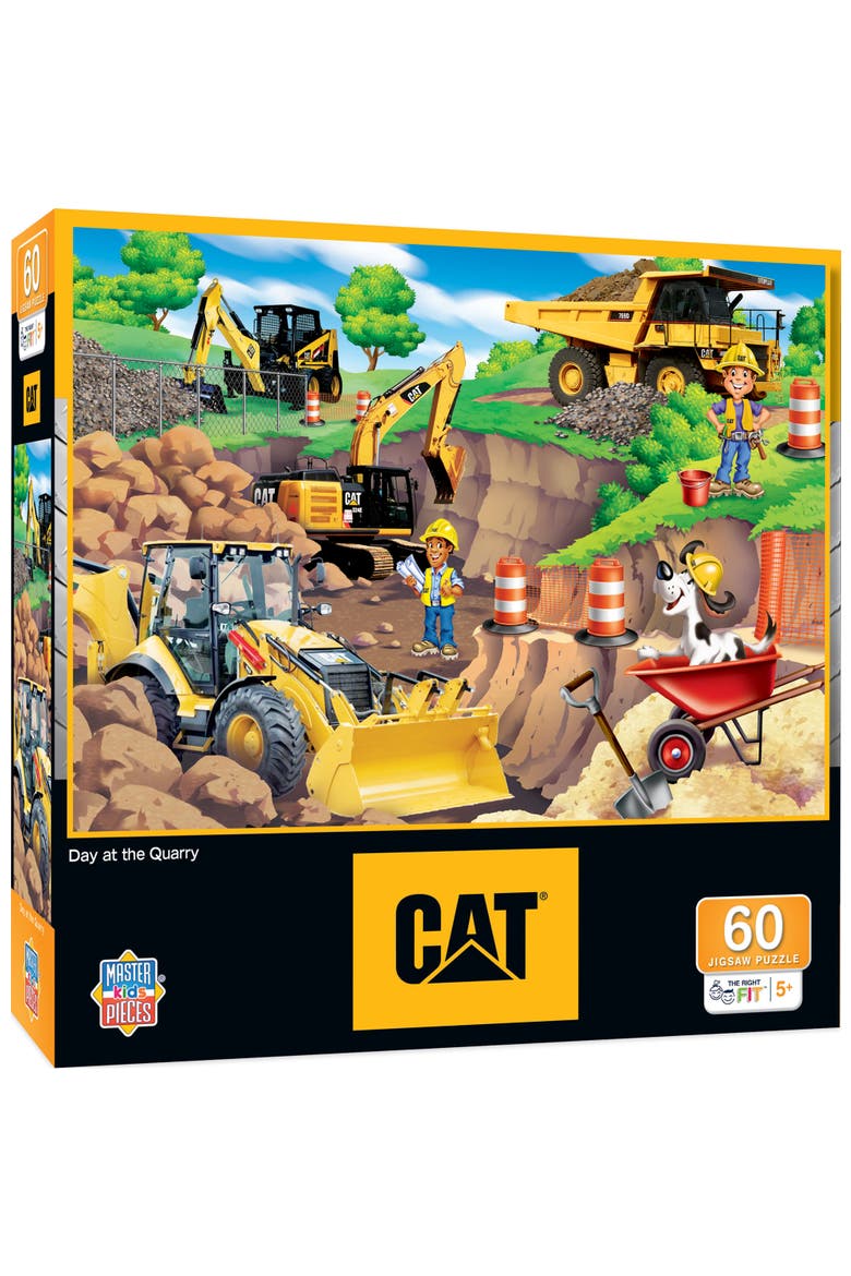 CAT Day at the Quarry 60 Piece Puzzle, Main, color, Multicolor