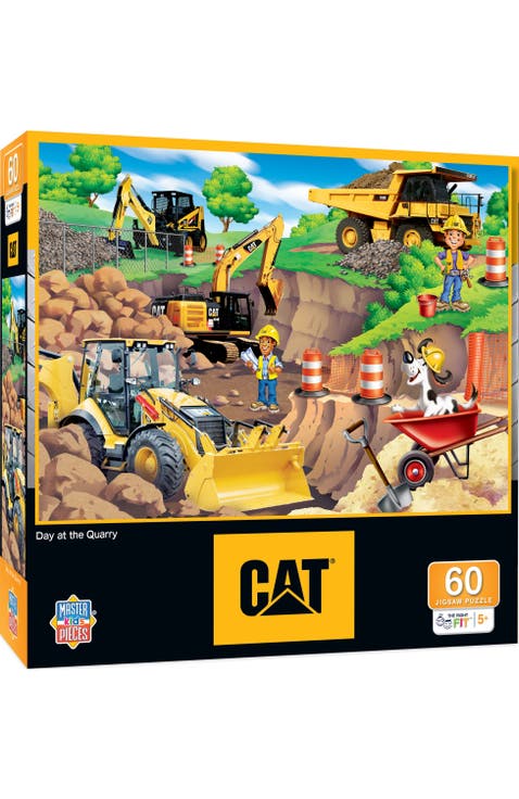 CAT Day at the Quarry 60 Piece Puzzle