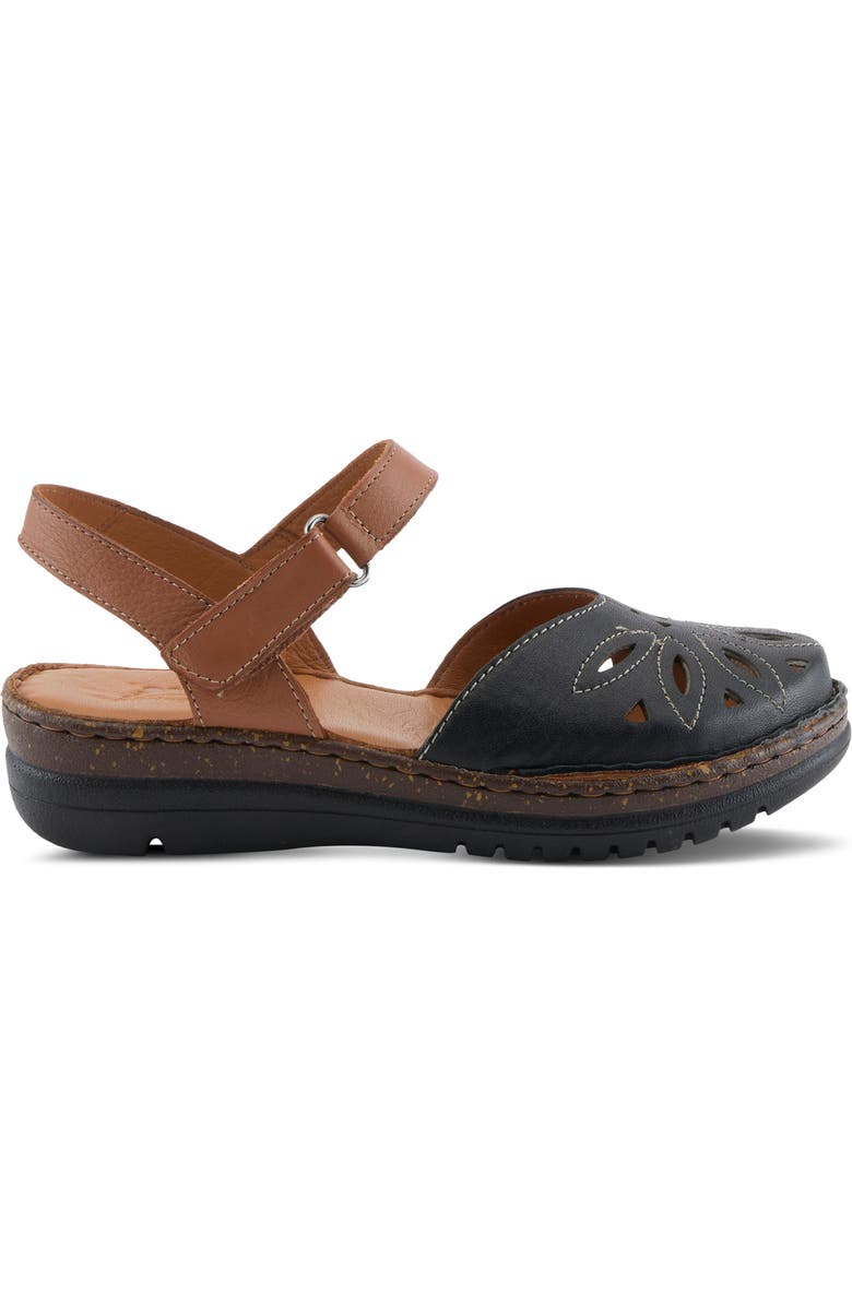 Spring Step Azmira Ankle Strap Clog, Alternate, color, Black Multi