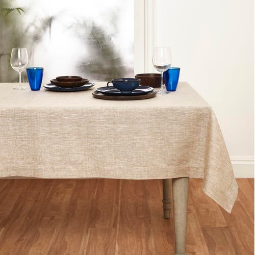 Solino Home Linen Table Throw In Brown