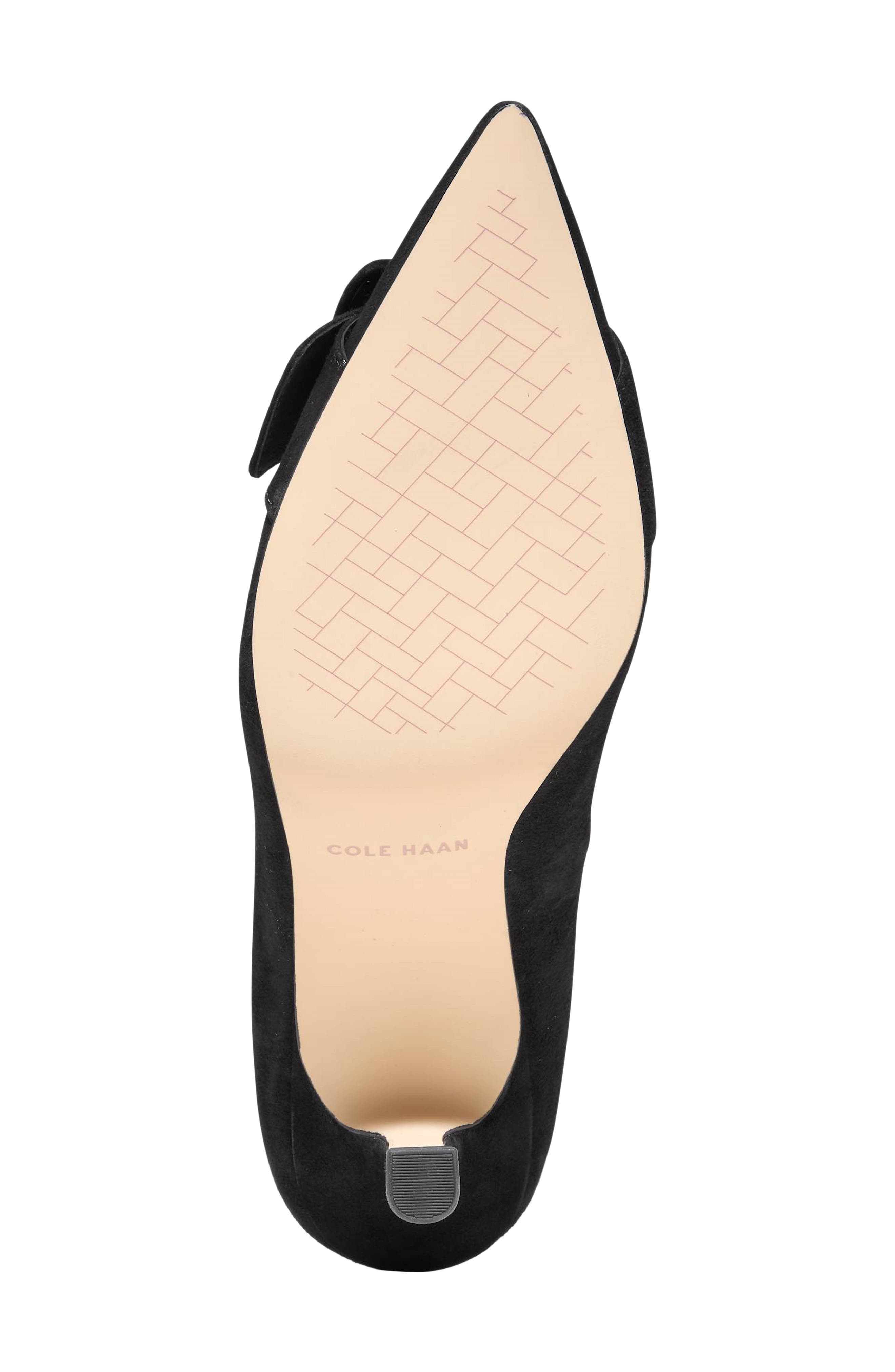 Fidela Pointed Toe Pump, Alternate, color, BLACK SUEDE / BLACK CROC PRINT