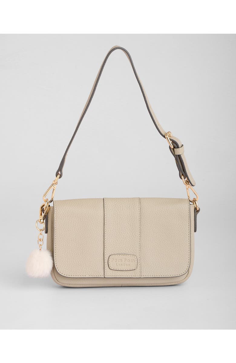 Pom Pom London Chelsea Wallet Crossbody Bag, Main, color, Stone