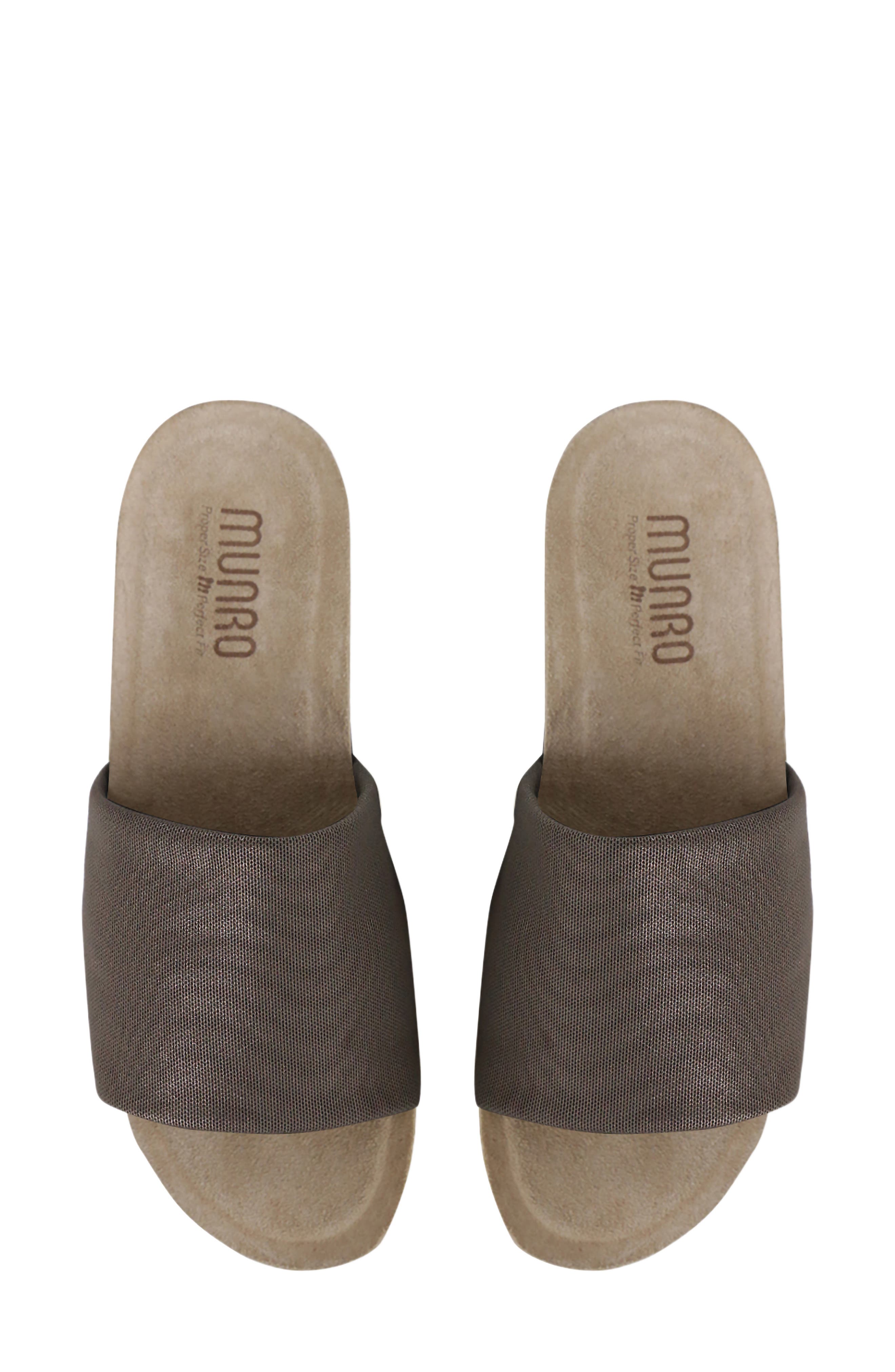 Munro Casita Slide Sandal, Alternate, color, Mocha Metallic