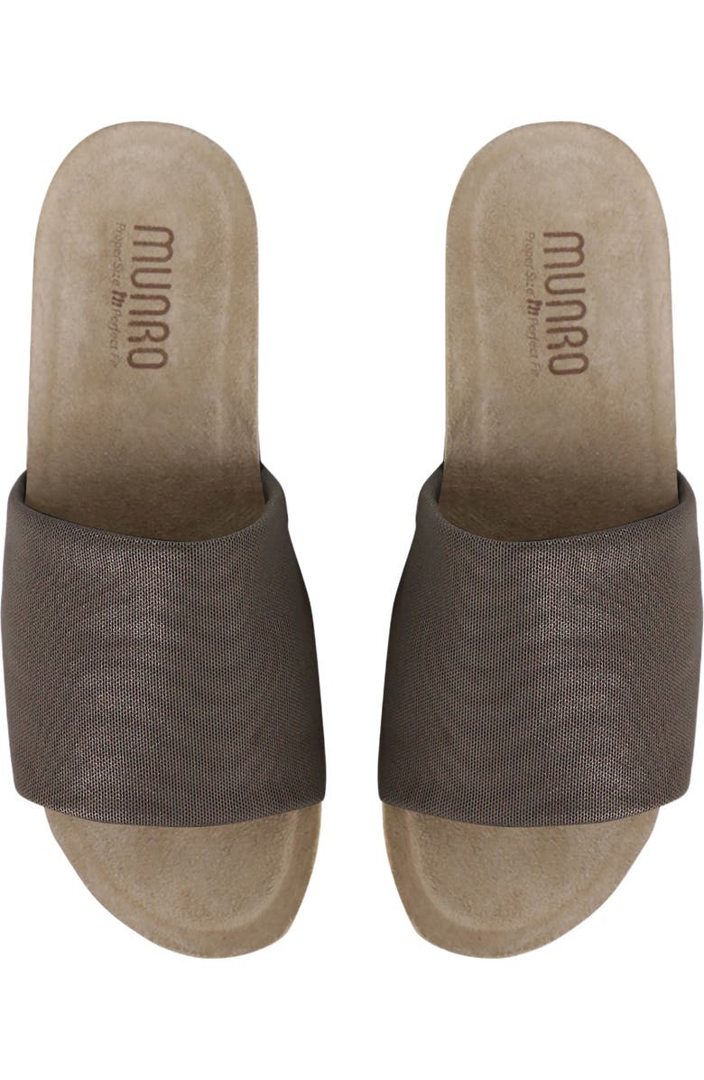 Munro Casita Slide Sandal, Alternate, color, Mocha Metallic