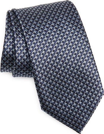ZEGNA TIES Paglie Geometric Pattern Silk Tie Nordstrom