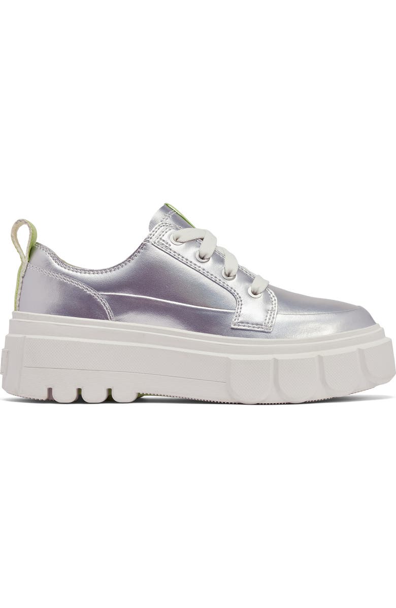 SOREL Caribou X Waterproof Platform Sneaker, Alternate, color, Sea Salt/ Luminous Lime