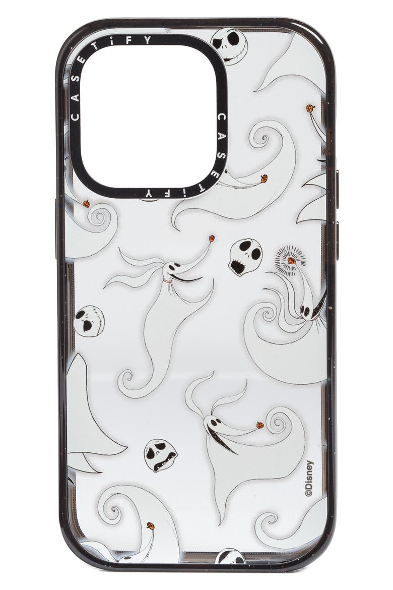 x Disney The Nightmare Before Christmas Jack & Zero iPhone 13 Pro/13 Pro Max & 14 Plus/14 Pro Max Case, Alternate, color, CLEAR/ GLOSSY BLACK