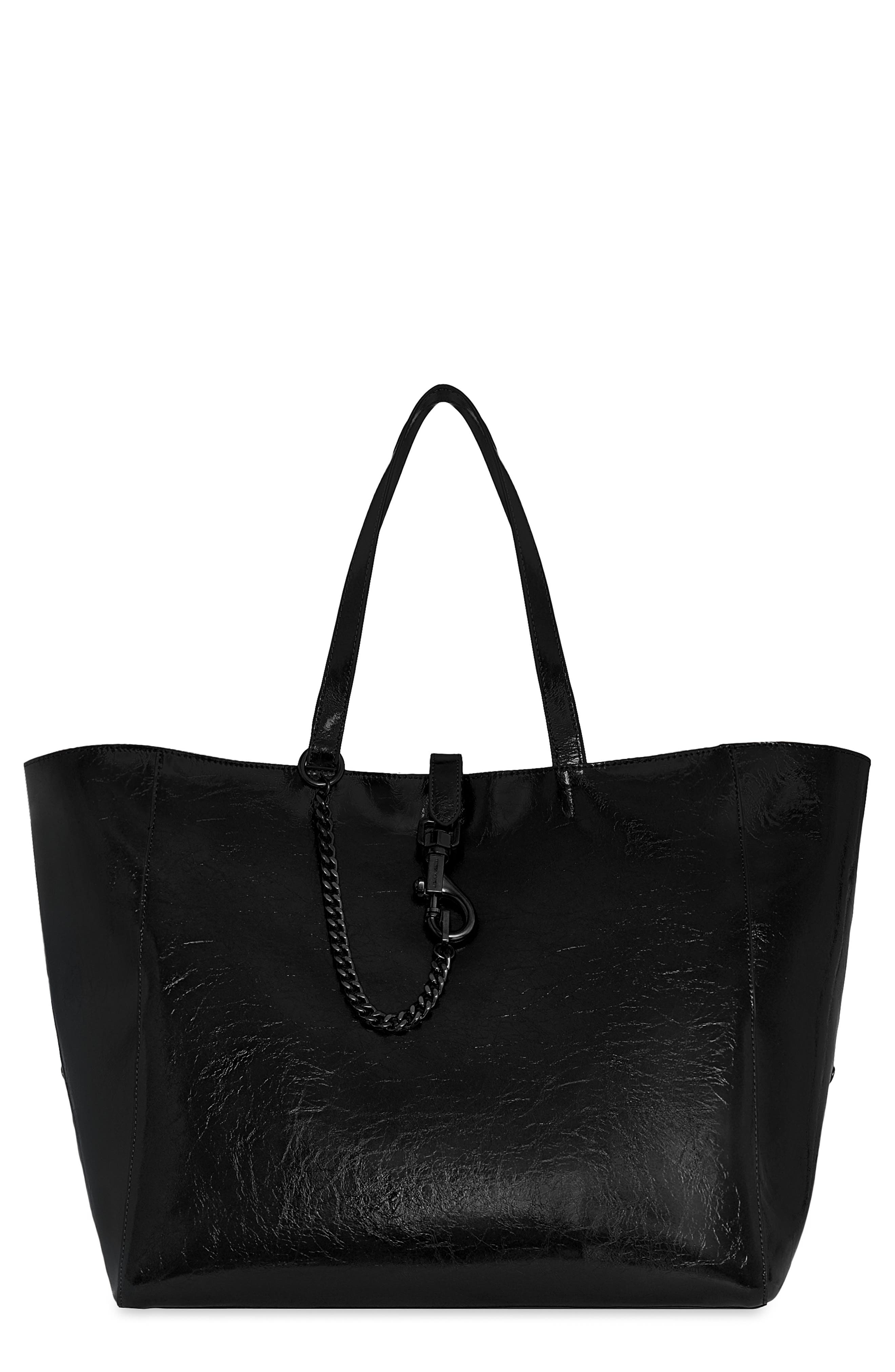 Rebecca Minkoff Leather Weekender Tote, Main, color, 