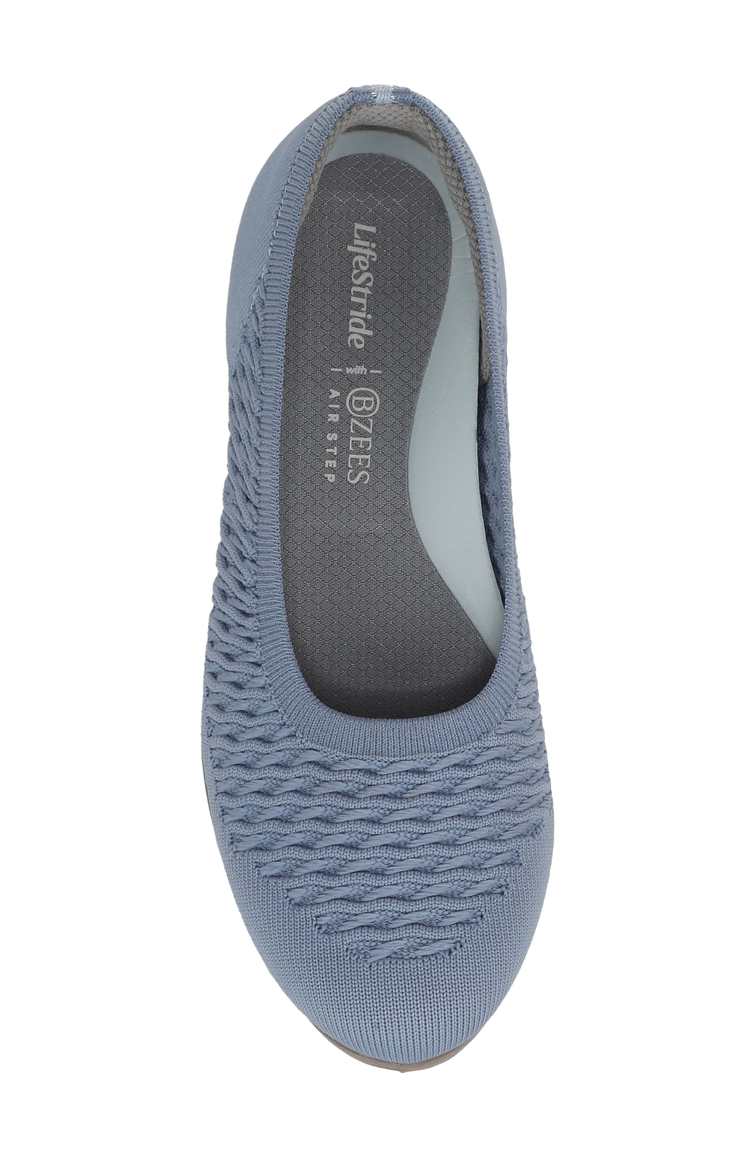 Khloe Knit Ballet Flat, Alternate, color, STONEWASH BLUE