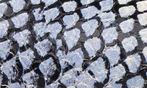 Shop Donald Pliner Snakeskin Print Mid Heel Pump In Light Deni