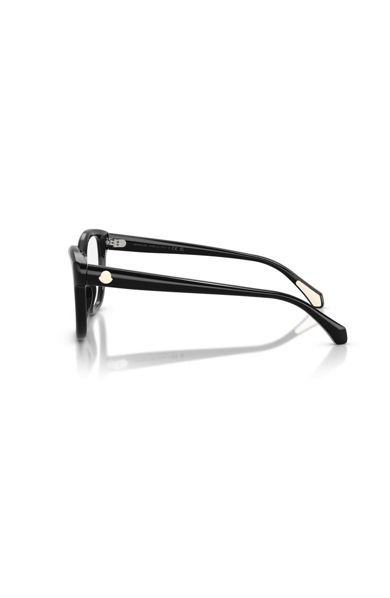Moncler 51mm Rectangle optical glasses, Alternate, color, Black