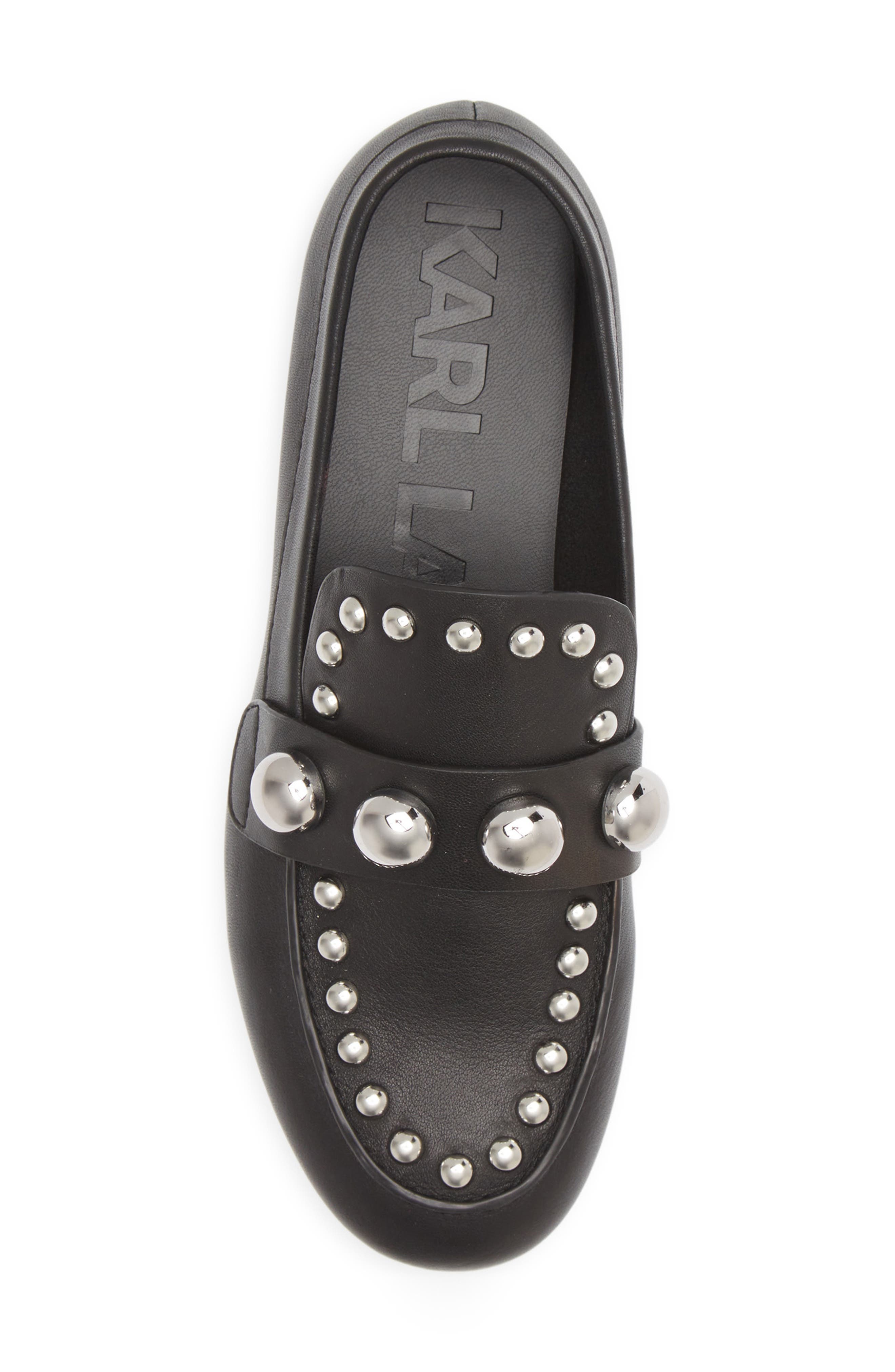 KARL LAGERFELD PARIS Avah Studded Loafer, Alternate, color, 
