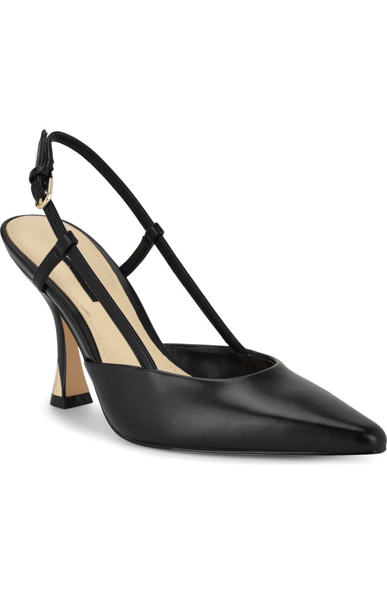 Nine West Vassa Pointed Toe Slingback Pump, Main, color, Black