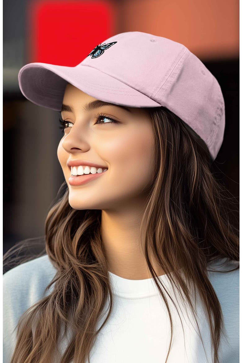 Butterfly Hat, Alternate, color, Washed Pink