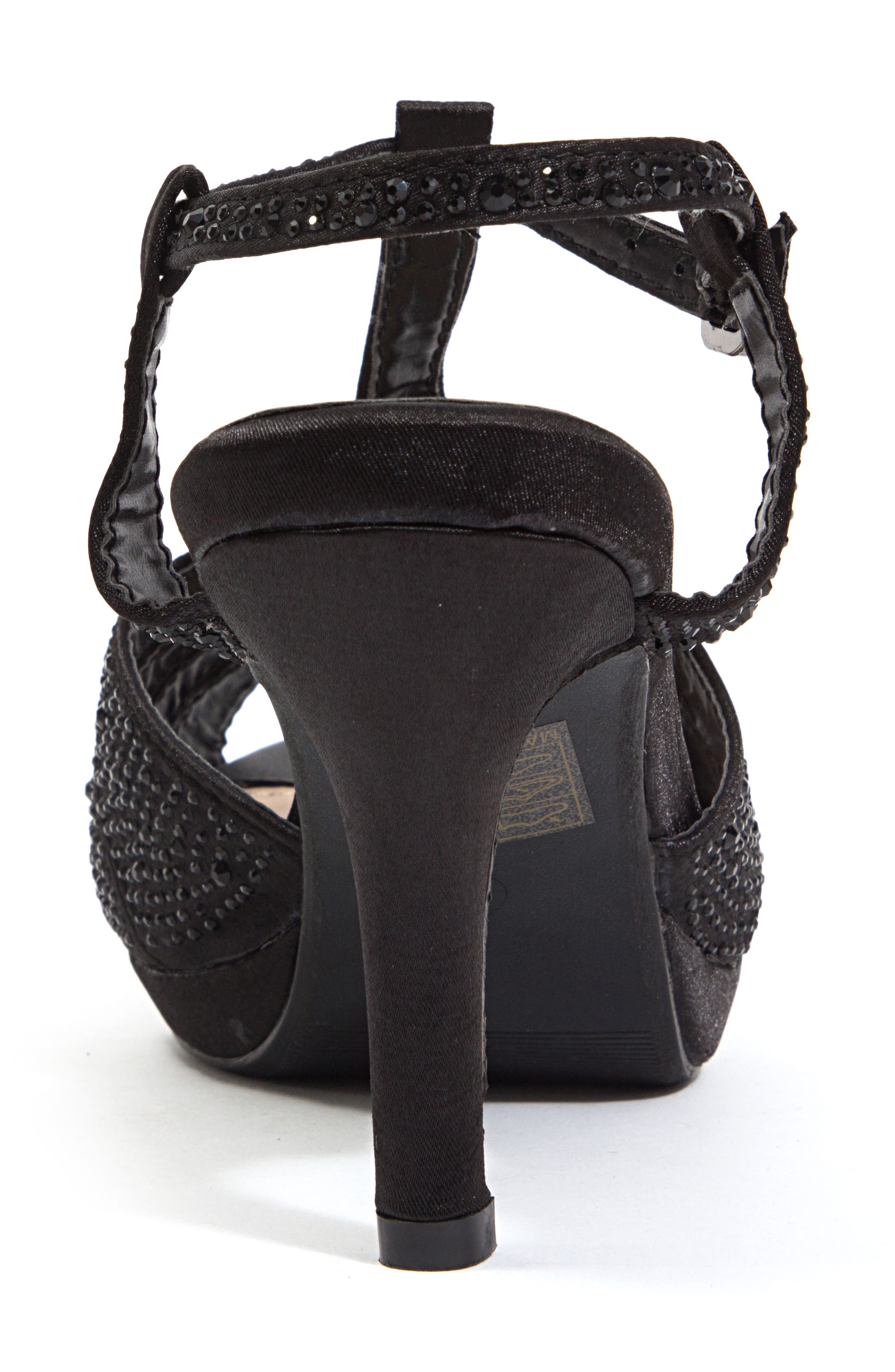 LADY COUTURE Midnight Rhinestone Sandal, Alternate, color, 
