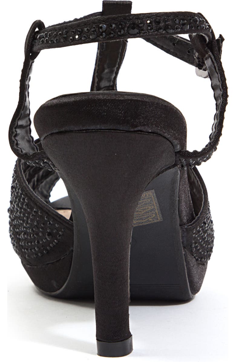LADY COUTURE Midnight Rhinestone Sandal, Alternate, color,