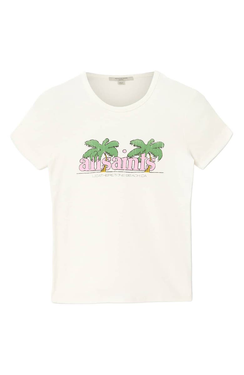 AllSaints Troppo Stevie Graphic Cotton T-Shirt, Alternate, color, Chalk White