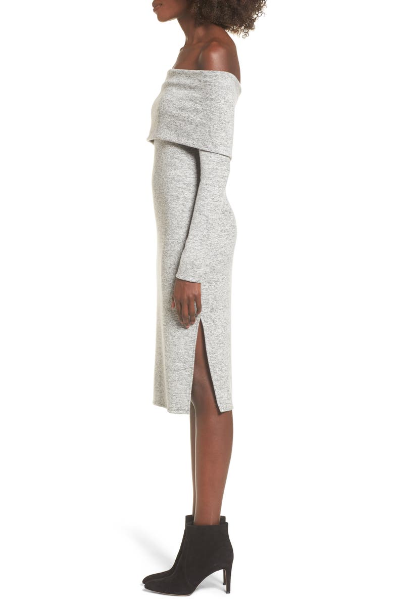 Socialite Off the Shoulder Sweater Dress, Alternate, color, 